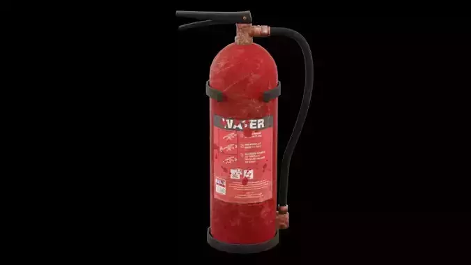 Fire Extinguisher Low-poly 3D model