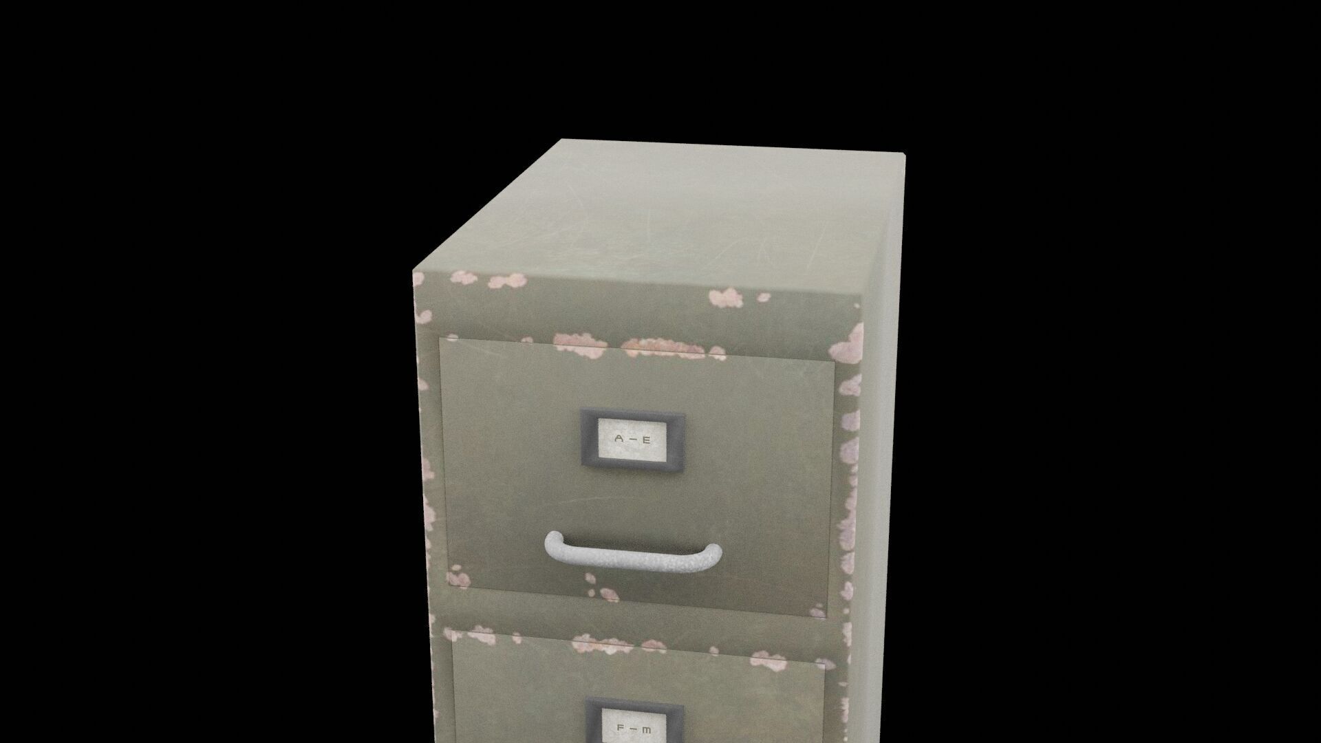 File Cabinet Low-poly 3D model_7