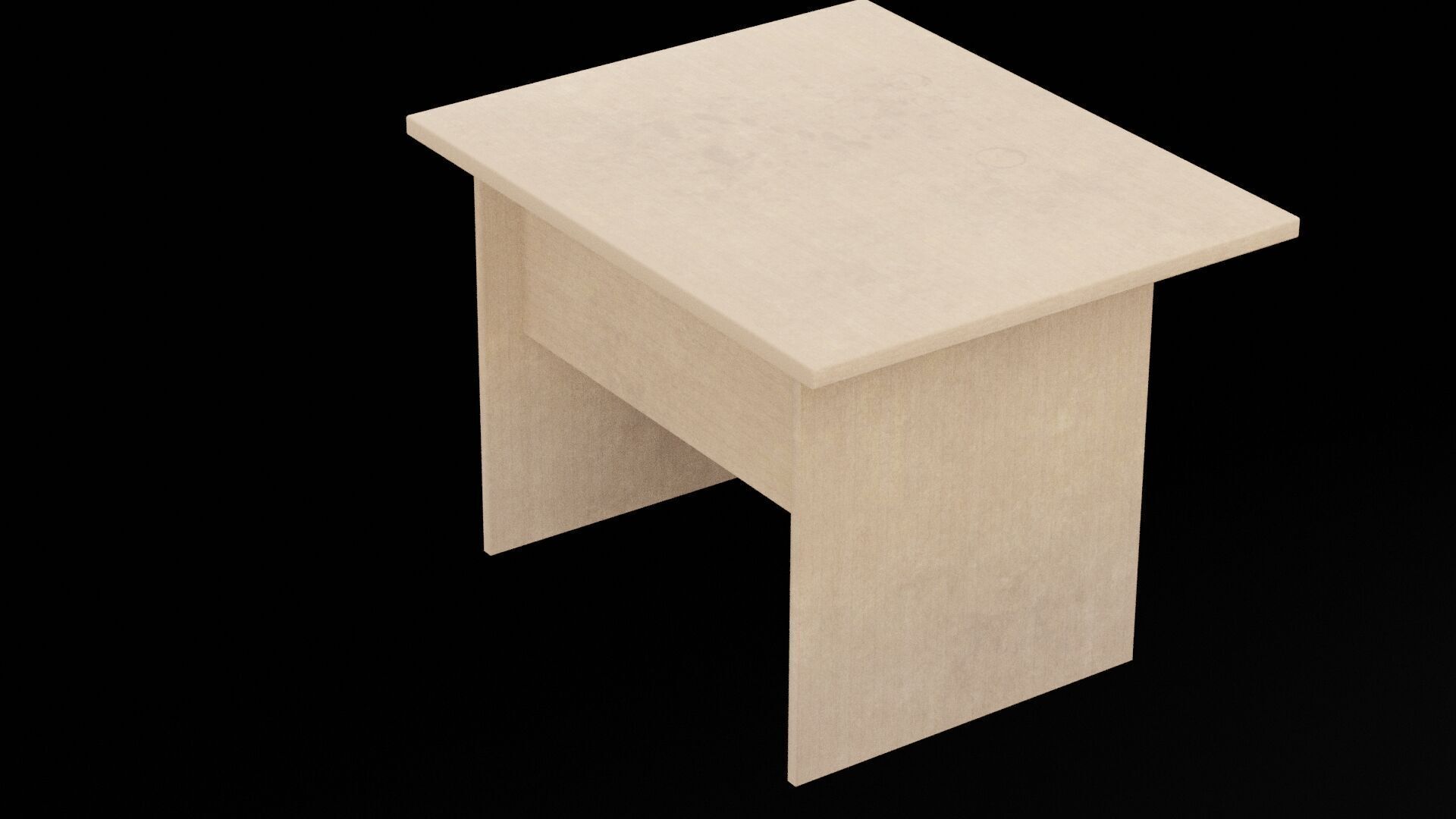 Base Computer Table Low-poly 3D model_3