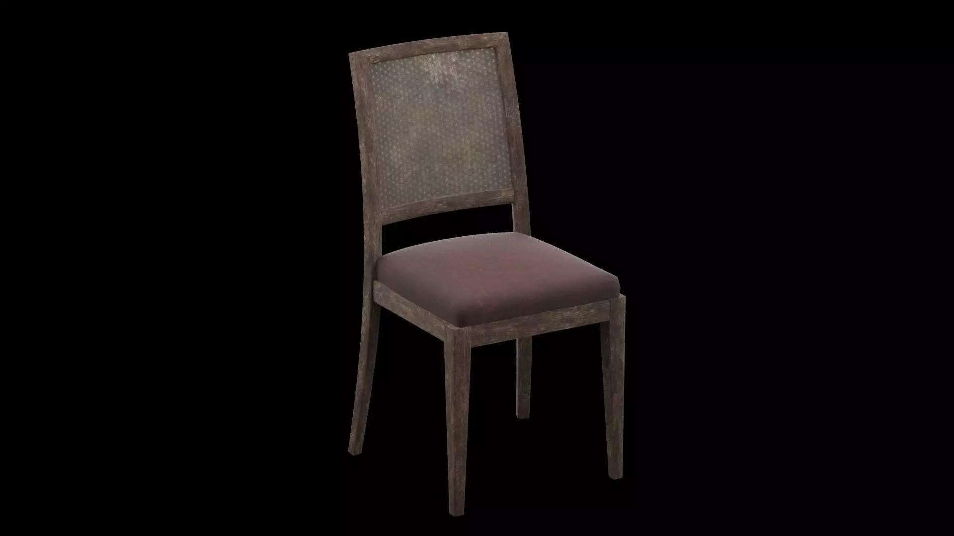 Dinner Chair Low-poly 3D model_0