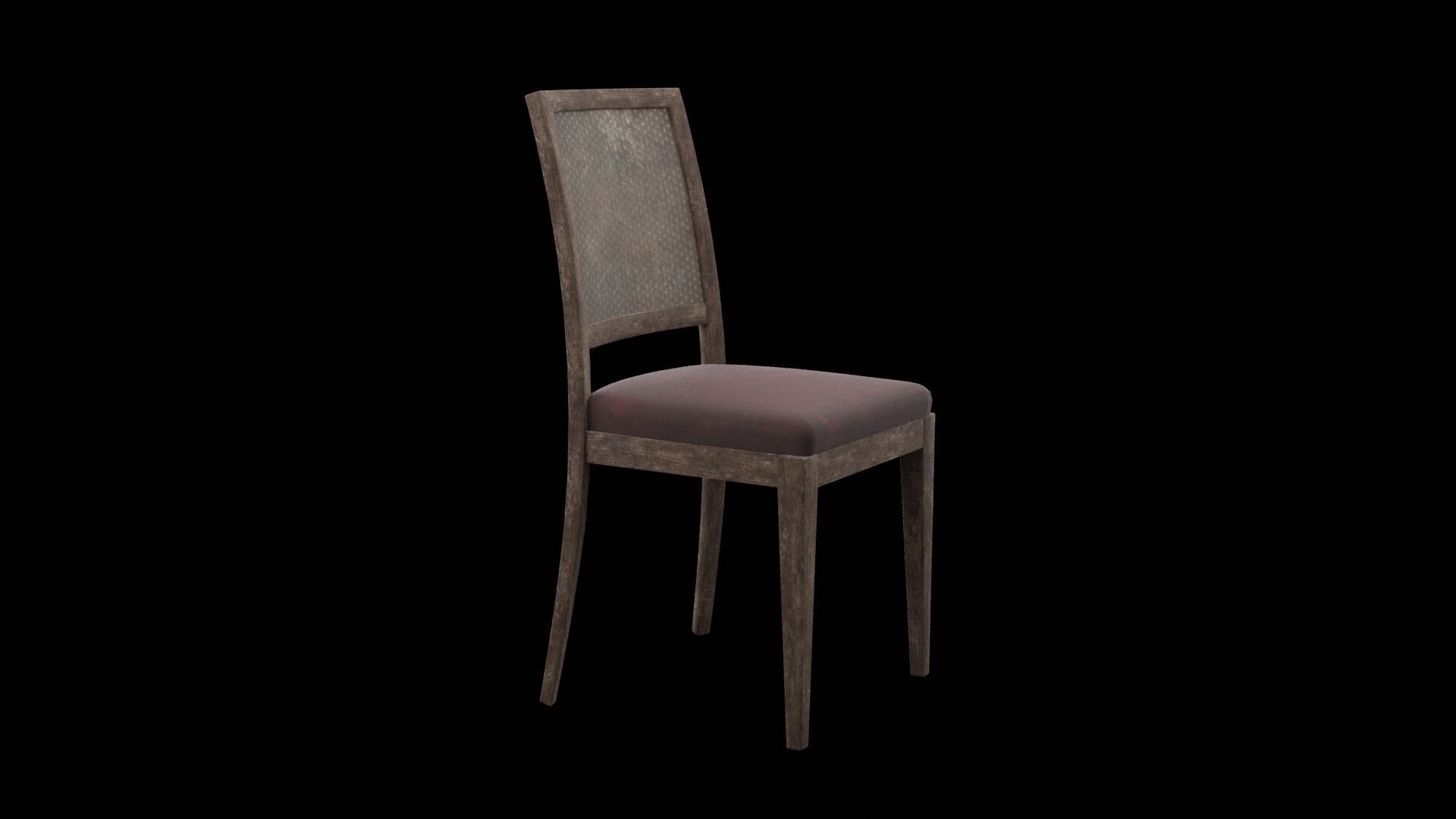 Dinner Chair Low-poly 3D model_5