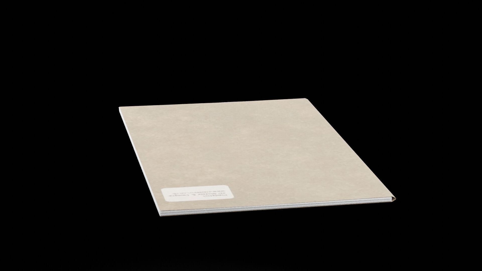 Single Card Folder Low-poly 3D model_2