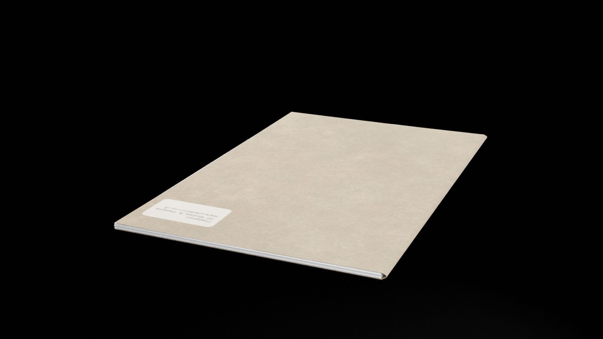 Single Card Folder Low-poly 3D model_7