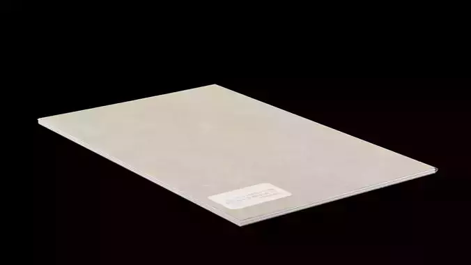 Single Card Folder Low-poly 3D model