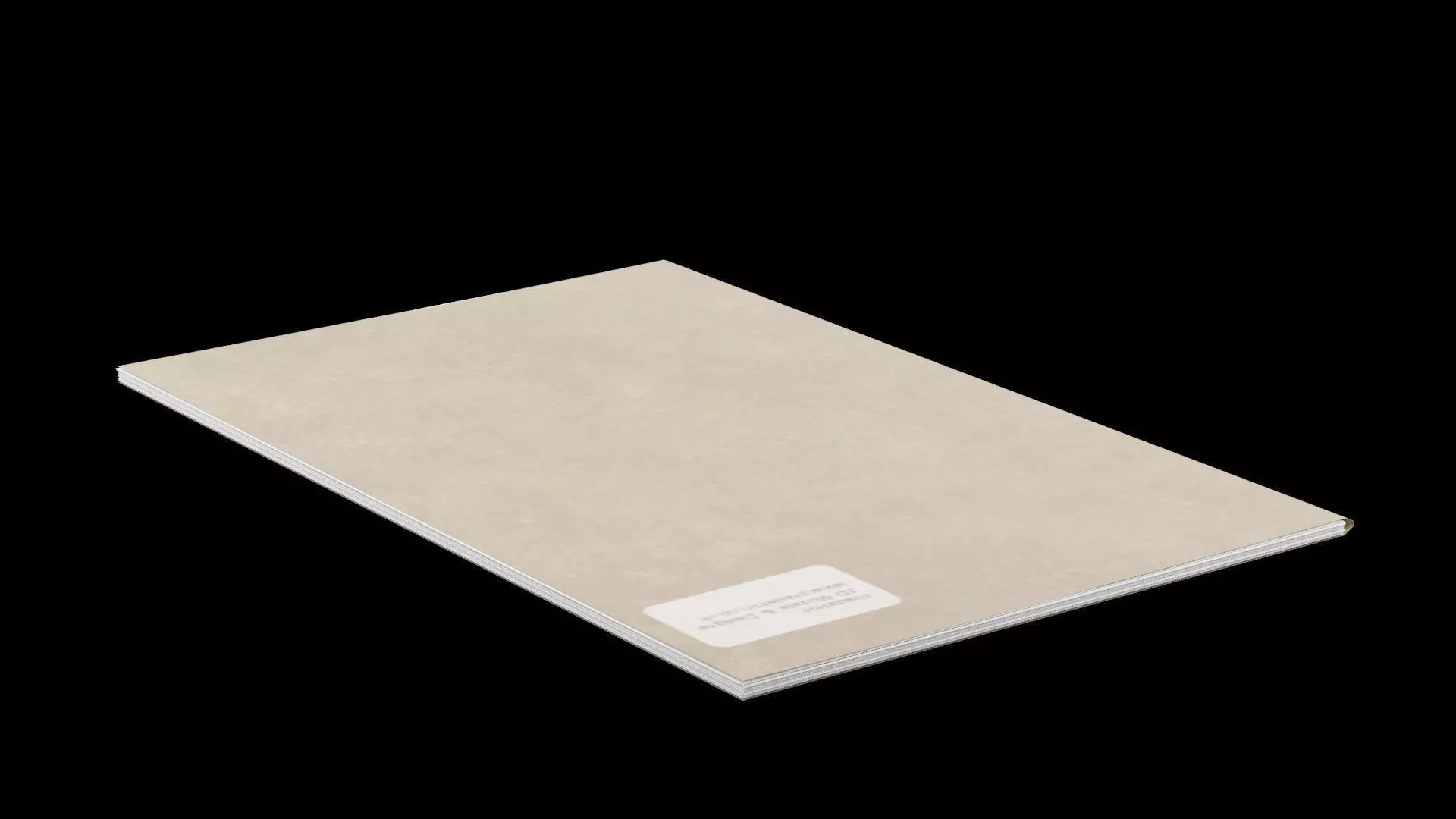 Single Card Folder Low-poly 3D model_0