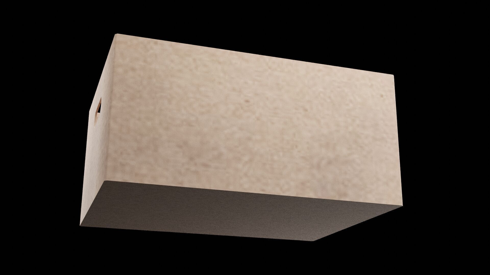 Box Without Lid Low-poly 3D model_6