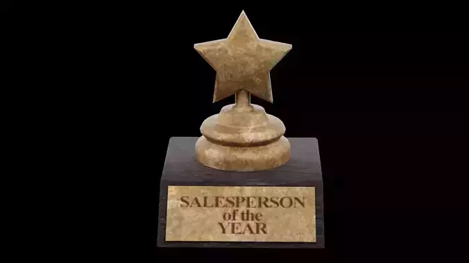 Salesperson of the Year Award Low-poly 3D model