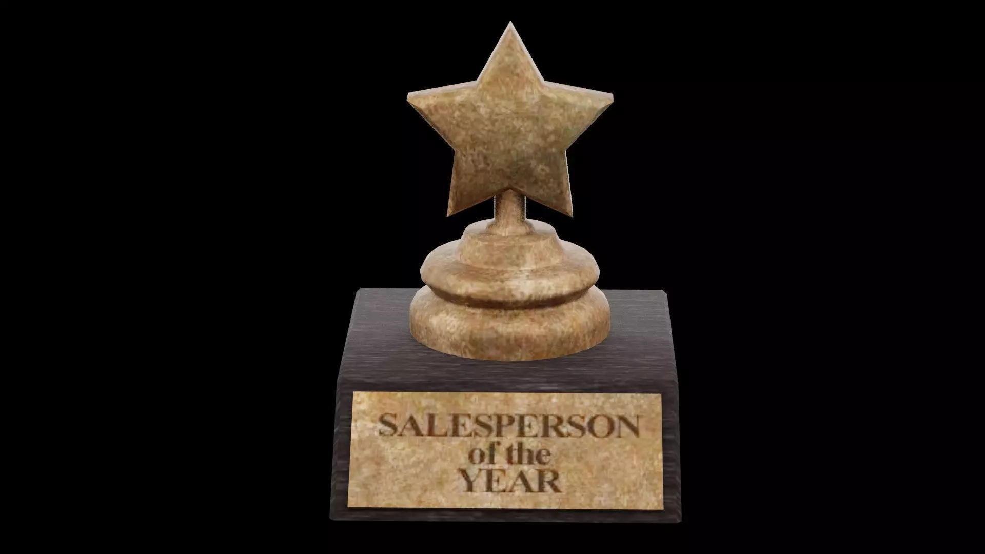 Salesperson of the Year Award Low-poly 3D model
