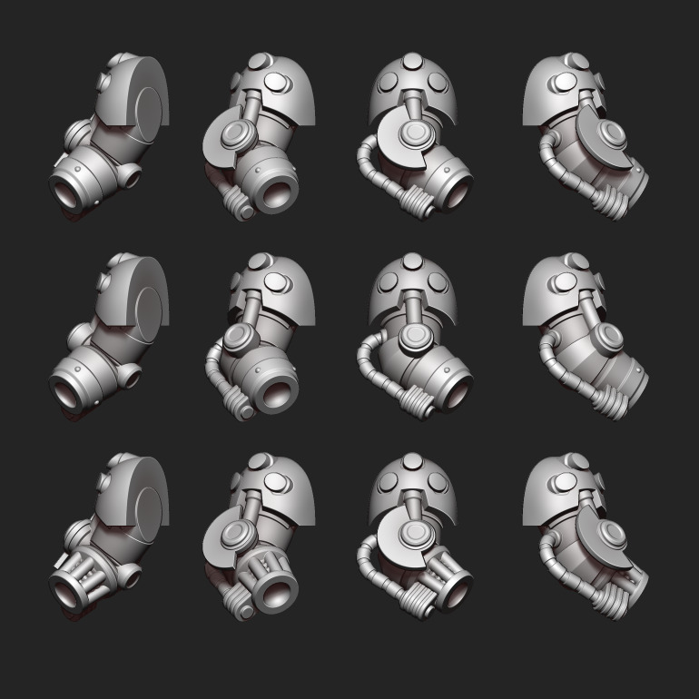 Heavy Mech Termi Arm Kit  3D print model_1