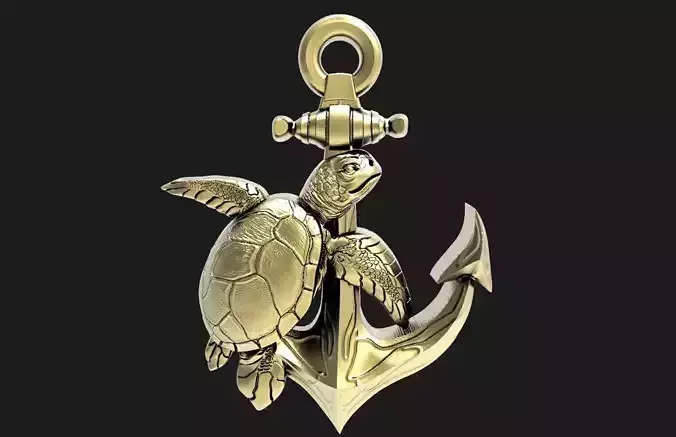 Turtle pendant 