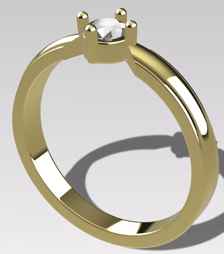 MODERN SOLITAIRE 3D print model_0