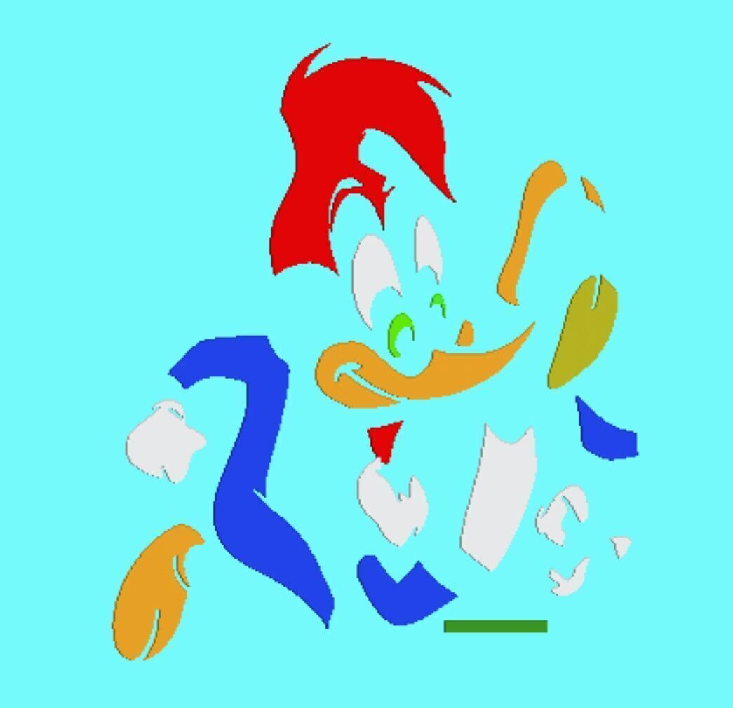 Woody Woodpecker Puzzle 3D print model_2