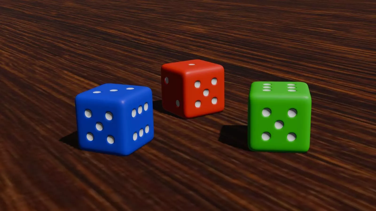 dices  Low-poly 3D model_0