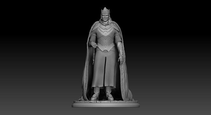 King ARAGORN epic scene Lord of the Rings the return of the KING 3D model