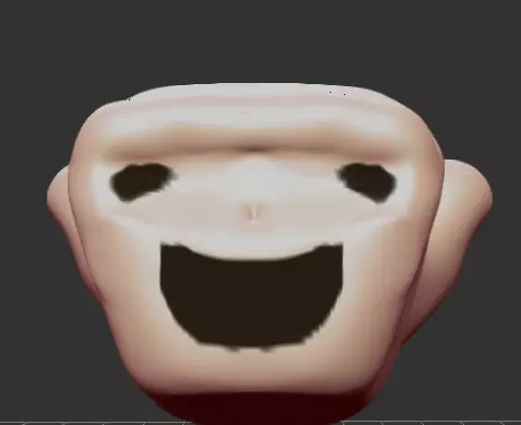 Face for horror games Free 3D print model