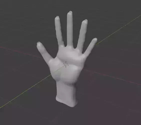 modelo de mano humana