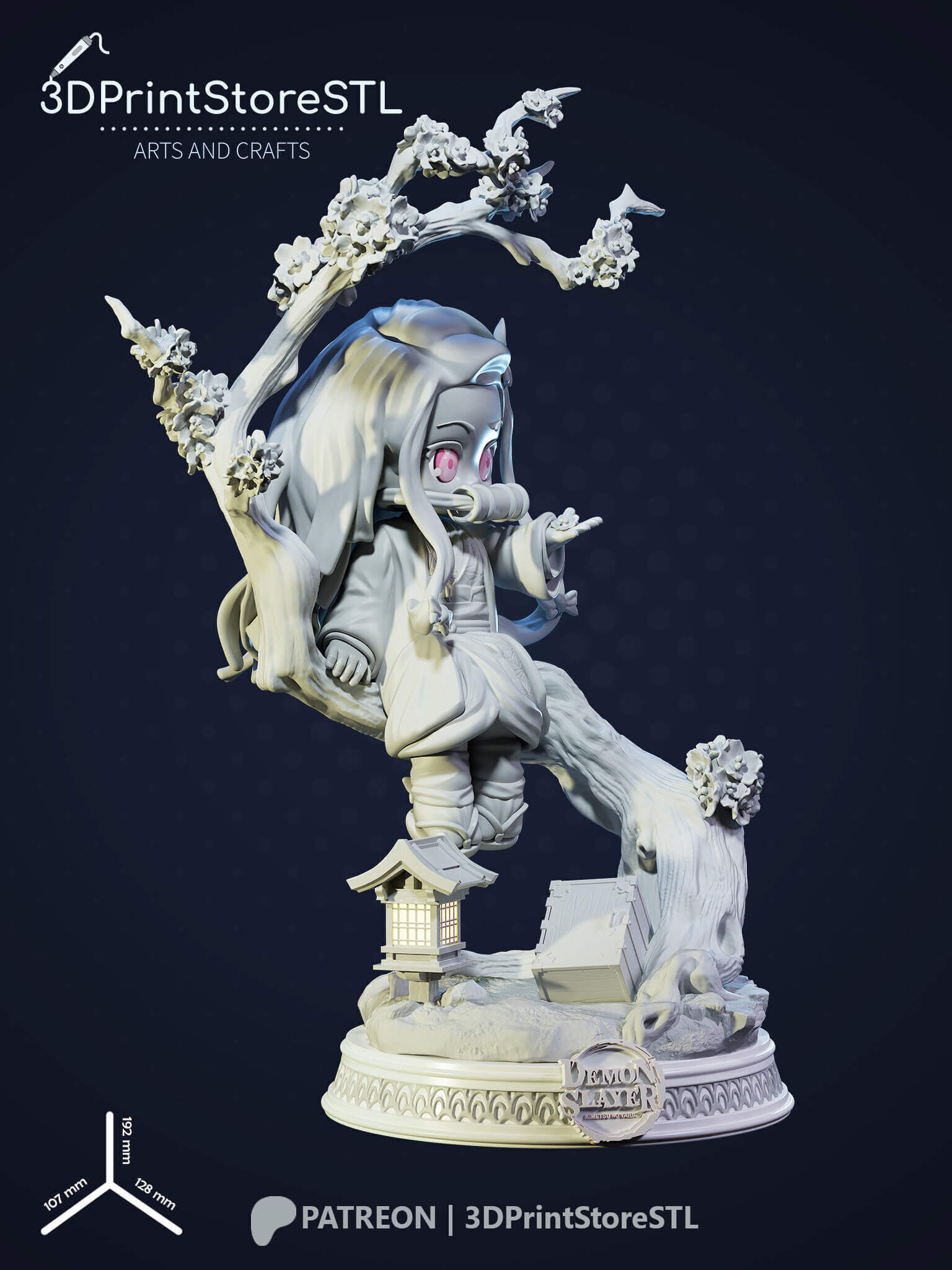 NeZuKo Chibi From Demon Slayer - Anime Fan - STL Files 3D print model_8