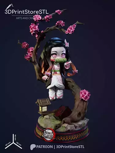 NeZuKo Chibi From Demon Slayer - Anime Fan - STL Files