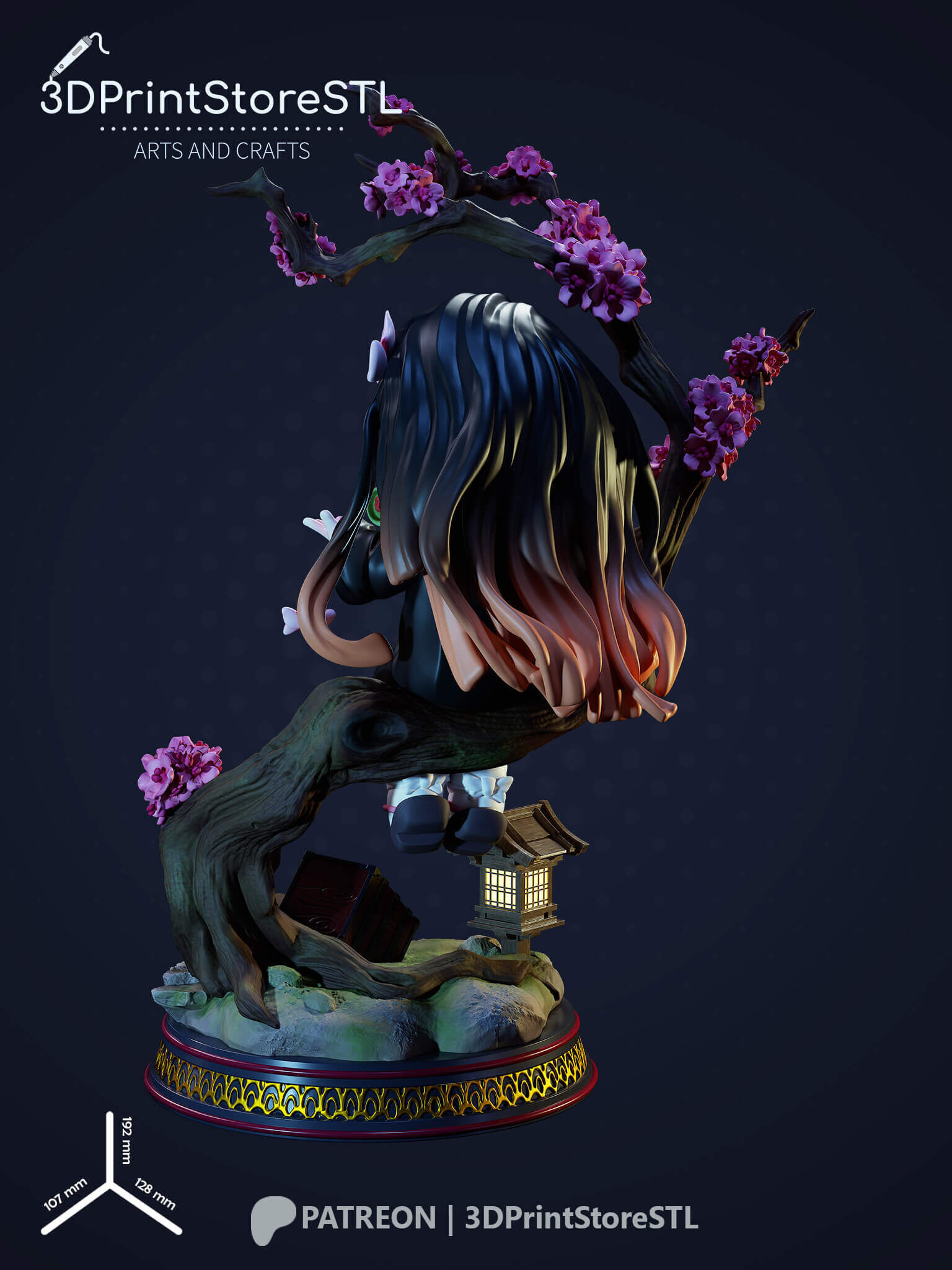 NeZuKo Chibi From Demon Slayer - Anime Fan - STL Files 3D print model_4