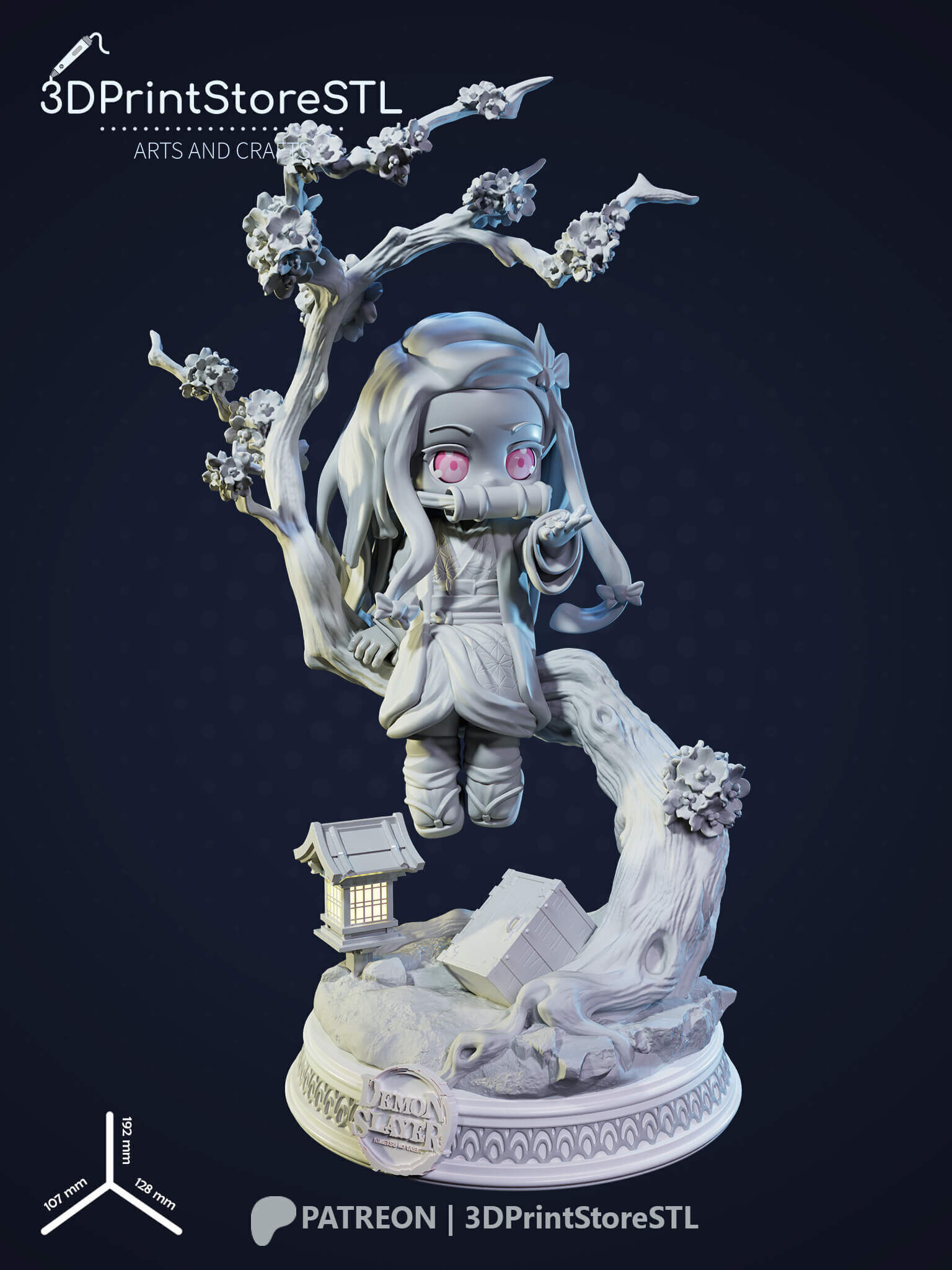 NeZuKo Chibi From Demon Slayer - Anime Fan - STL Files 3D print model_5