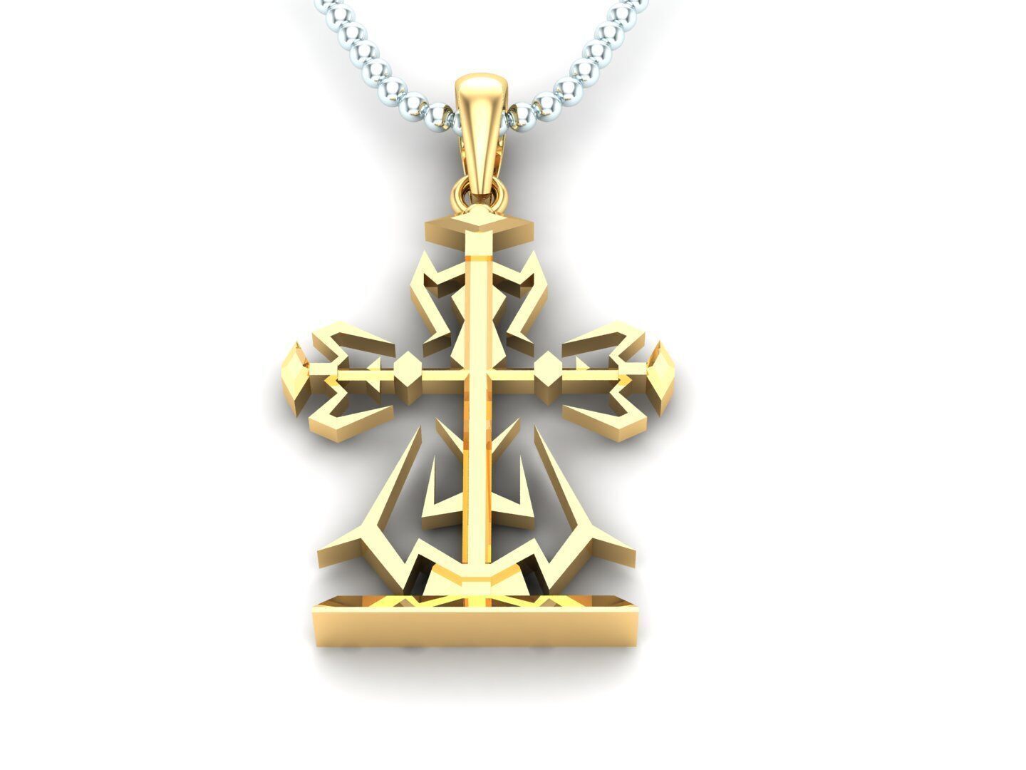 Jesus Christ Pendant CP 51 3D print model_1