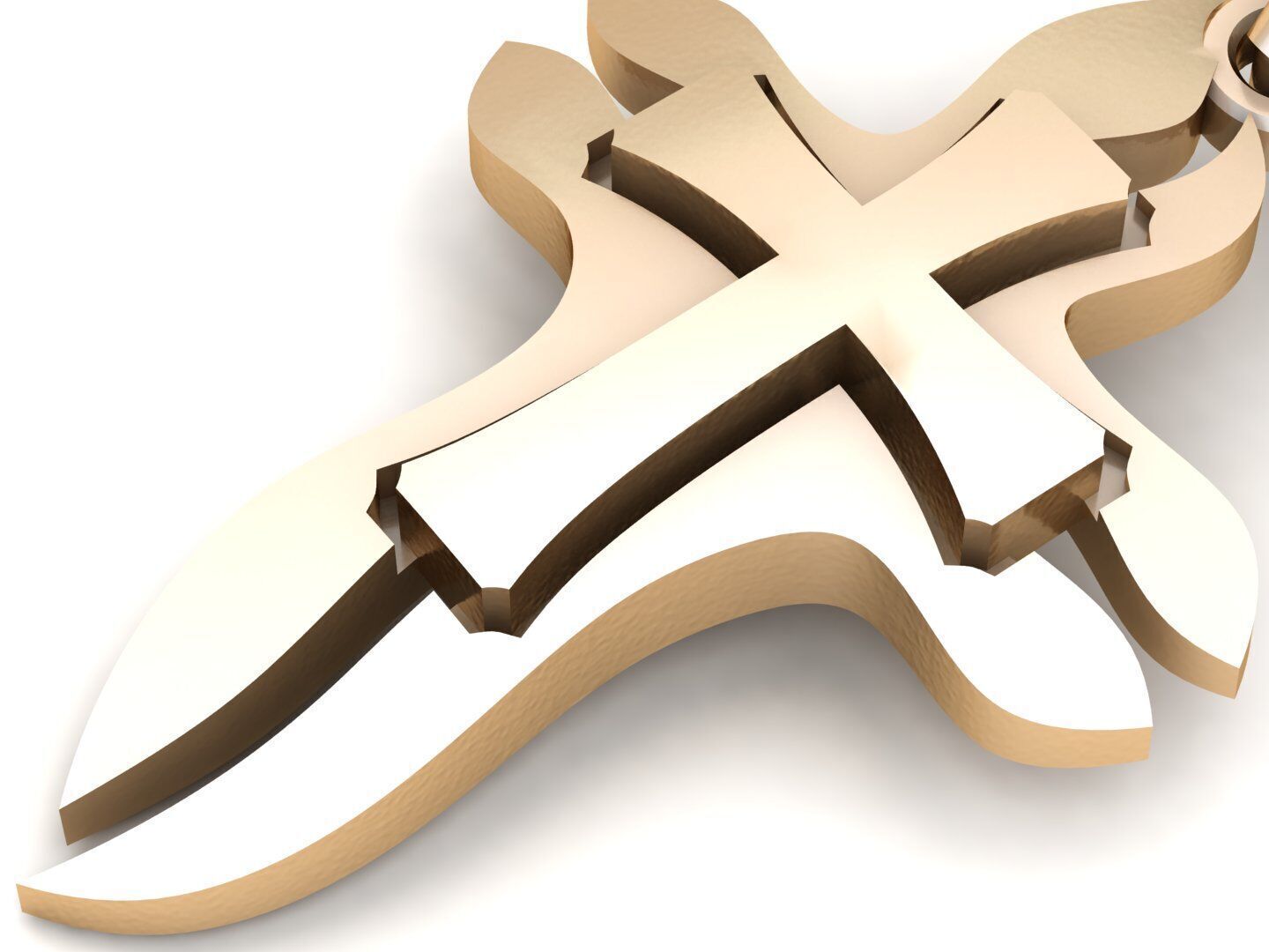 Jesus Christ Pendant CP 48 3D print model_4