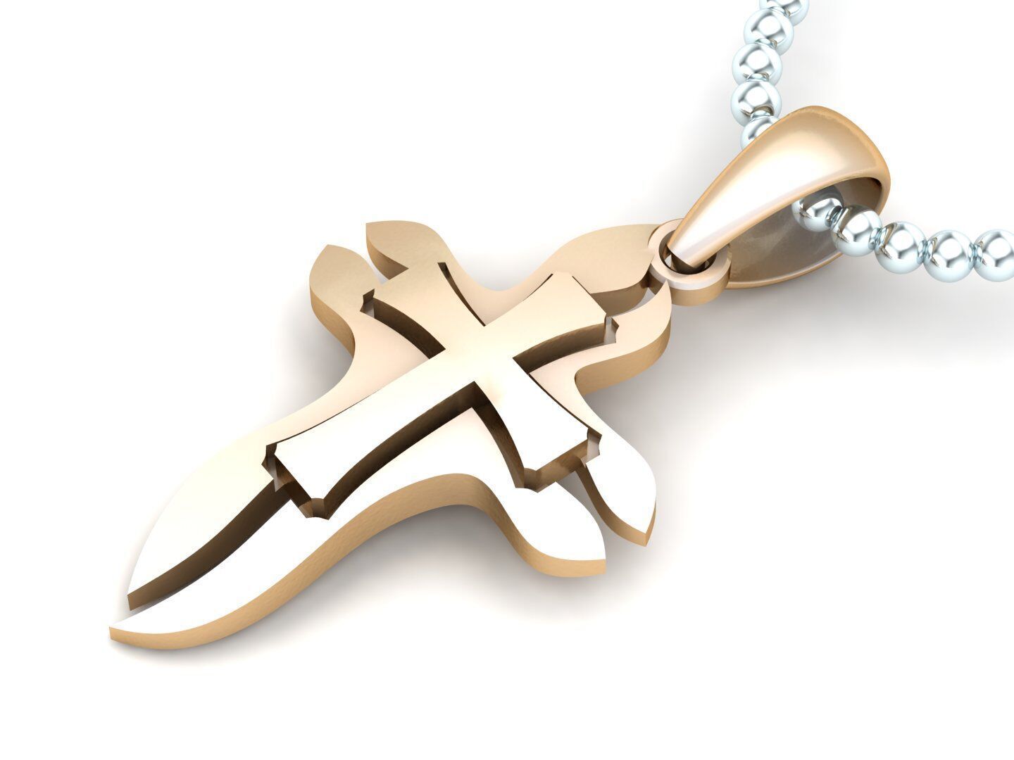 Jesus Christ Pendant CP 48 3D print model_2