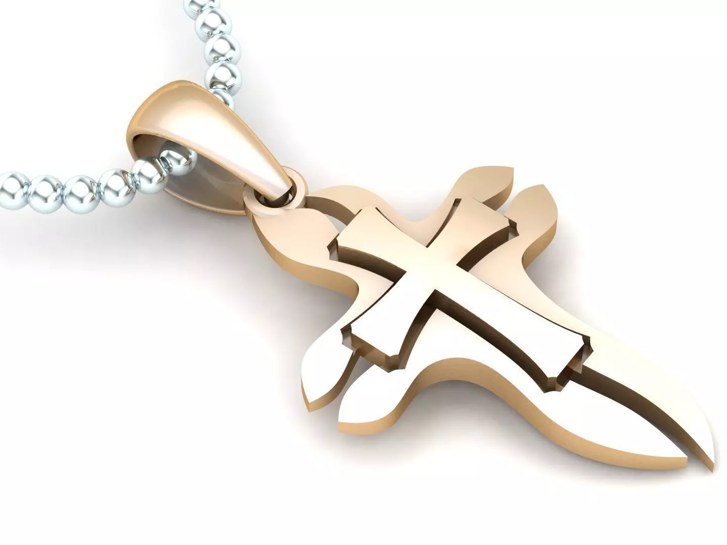 Jesus Christ Pendant CP 48 3D print model_0
