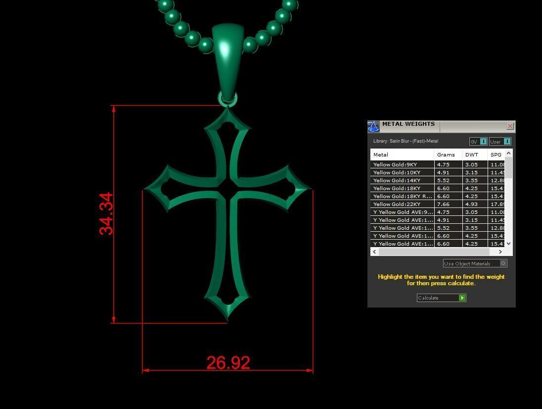Jesus Christ Pendant CP 42 3D print model_5