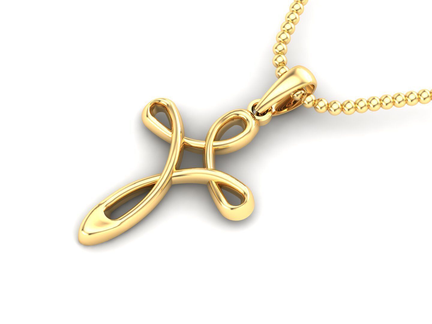 Jesus Christ Pendant CP 39 3D print model_2