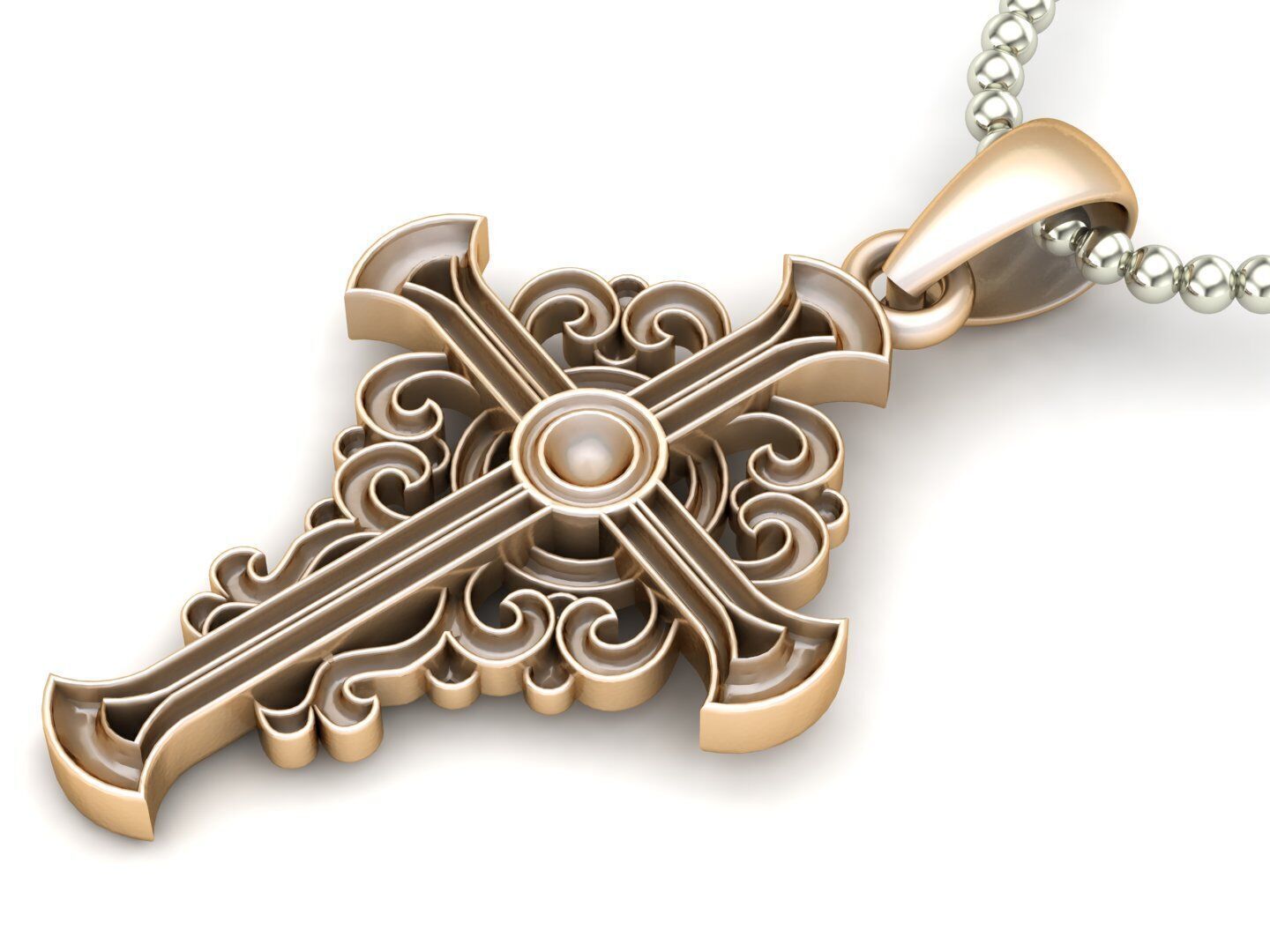 Jesus Christ Pendant CP 27 3D print model_2