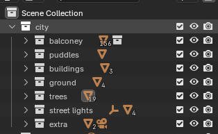 Paris Street Scene - Urban Wet Environment Scene 3D model_31