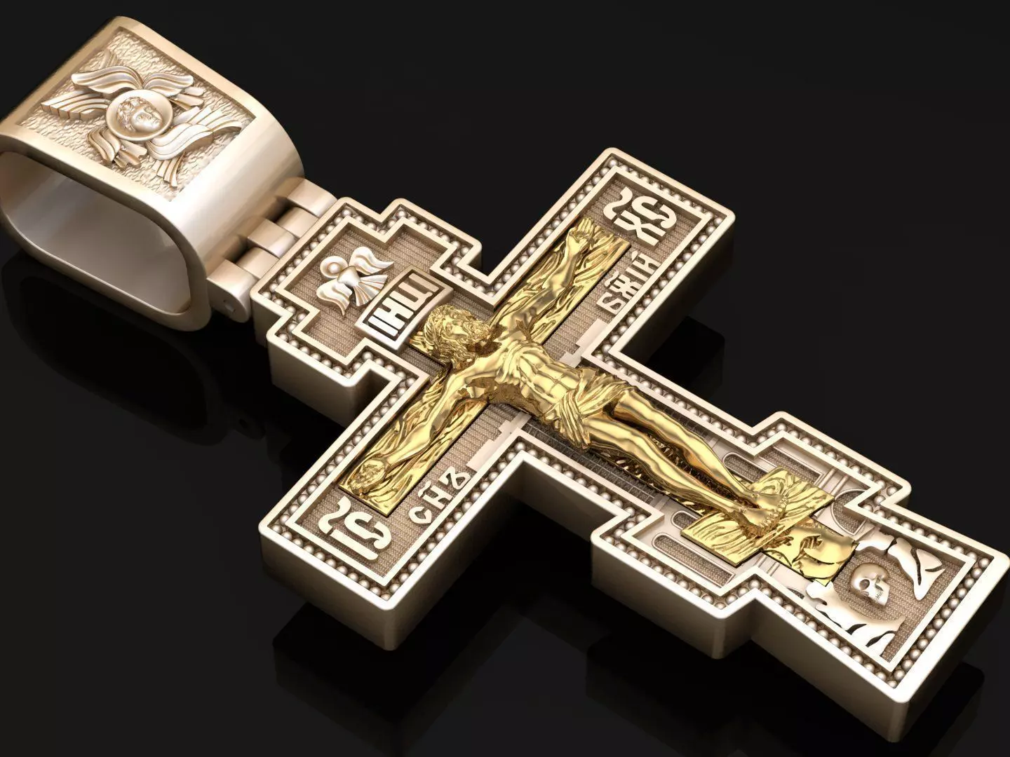 Jesus Christ Pendant CP 1 3D print model_0