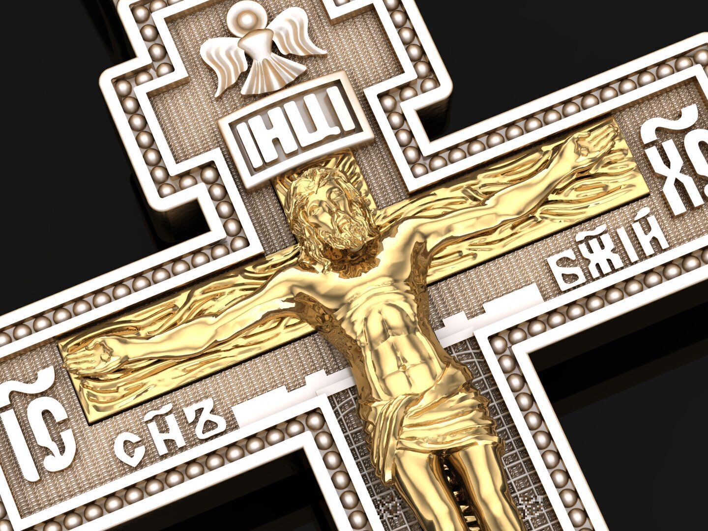 Jesus Christ Pendant CP 1 3D print model_3