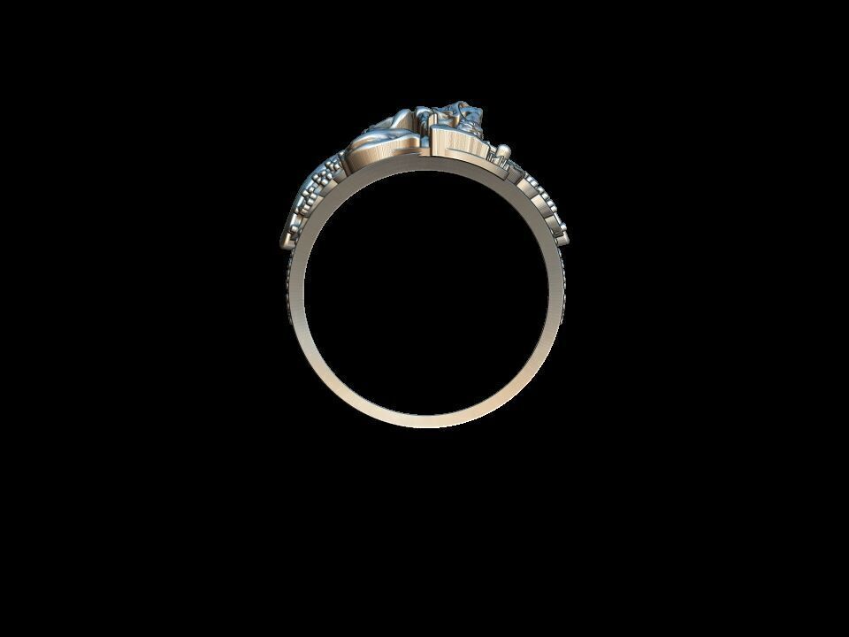 Michael the Archangel Ring  3D print model_8