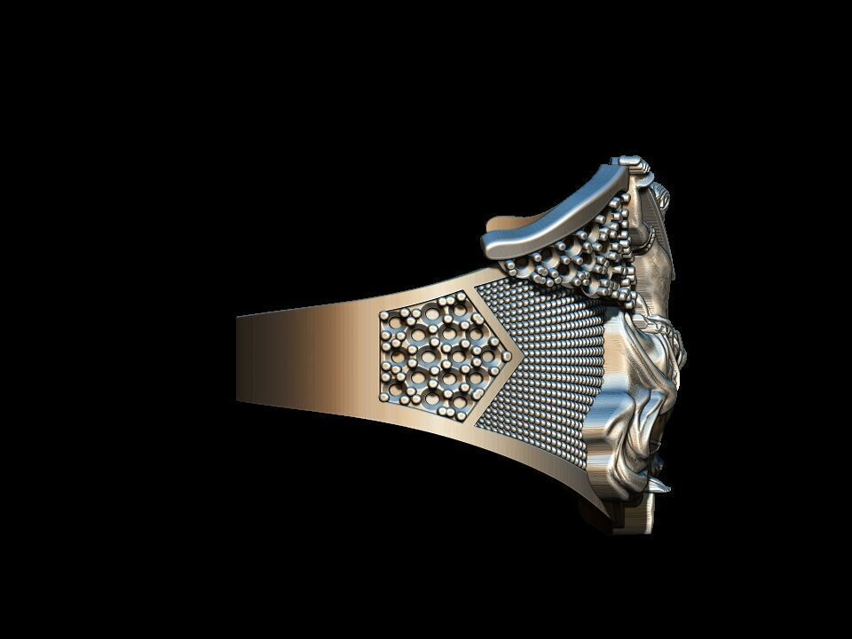 Michael the Archangel Ring  3D print model_5