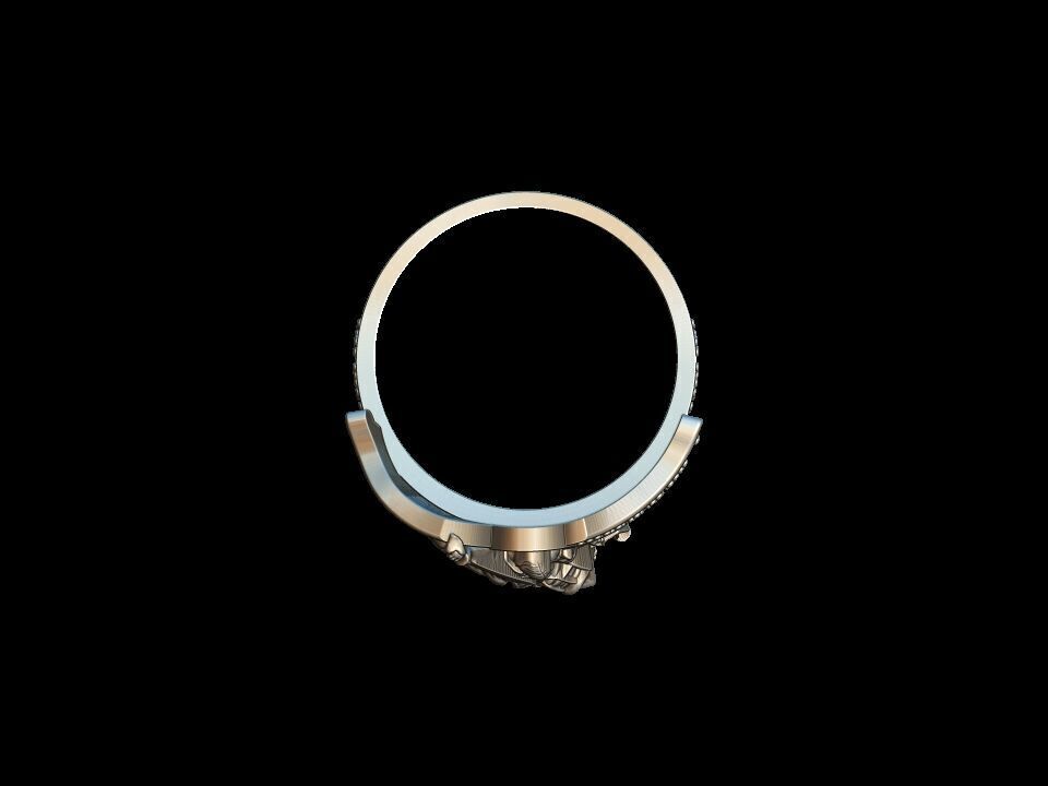 Michael the Archangel Ring  3D print model_7