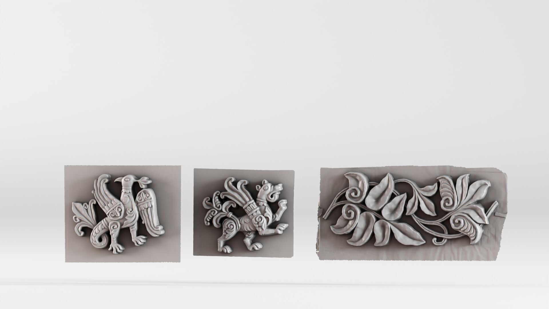 S00089 Set of Ancient Decorative Reliefs 3dp 3D print model_16