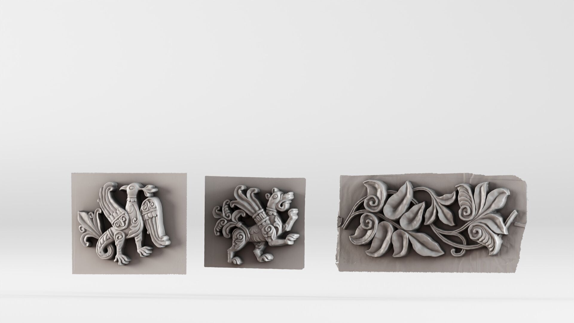 S00089 Set of Ancient Decorative Reliefs 3dp 3D print model_15