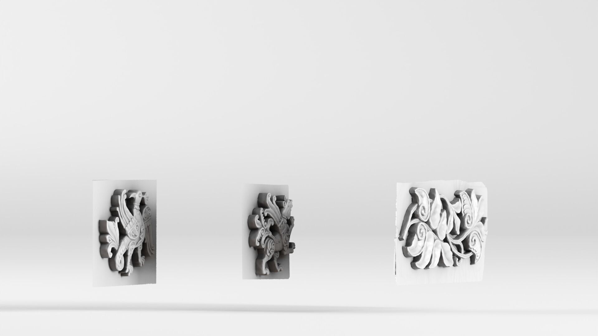 S00089 Set of Ancient Decorative Reliefs 3dp 3D print model_6