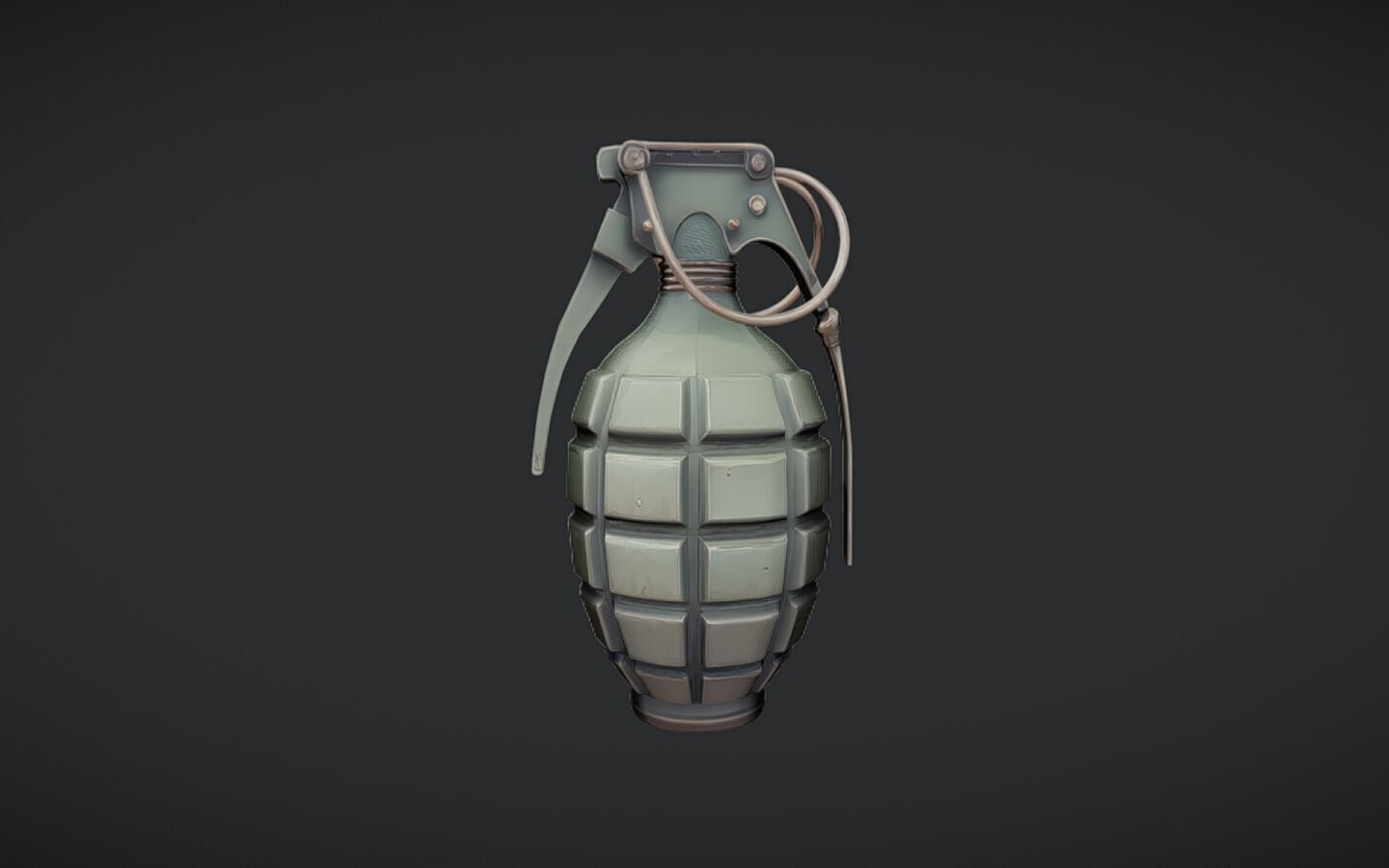 military hand grenade2 3D model_16