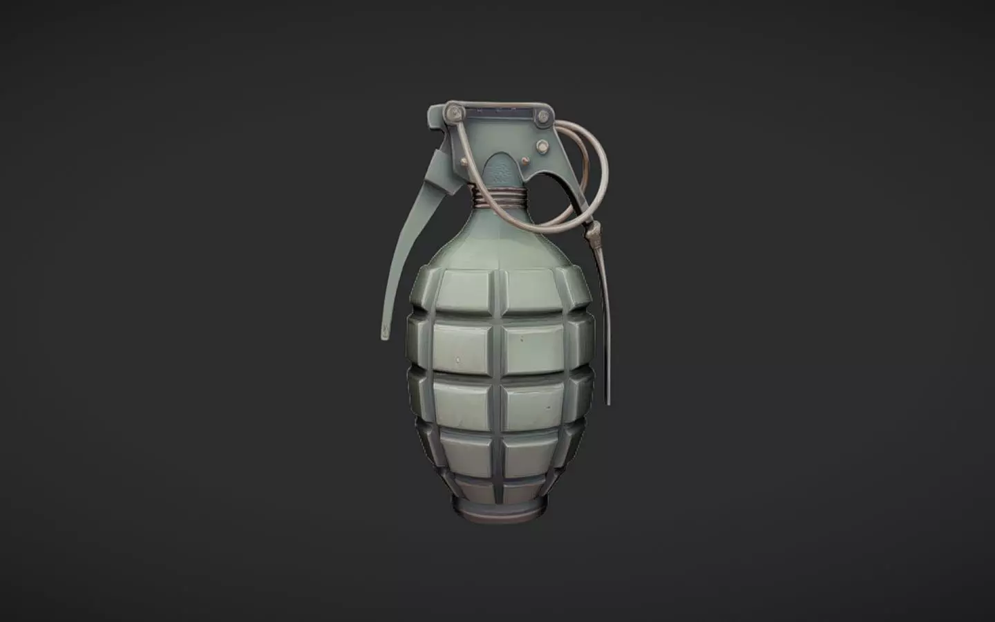 military hand grenade2 3D model_0