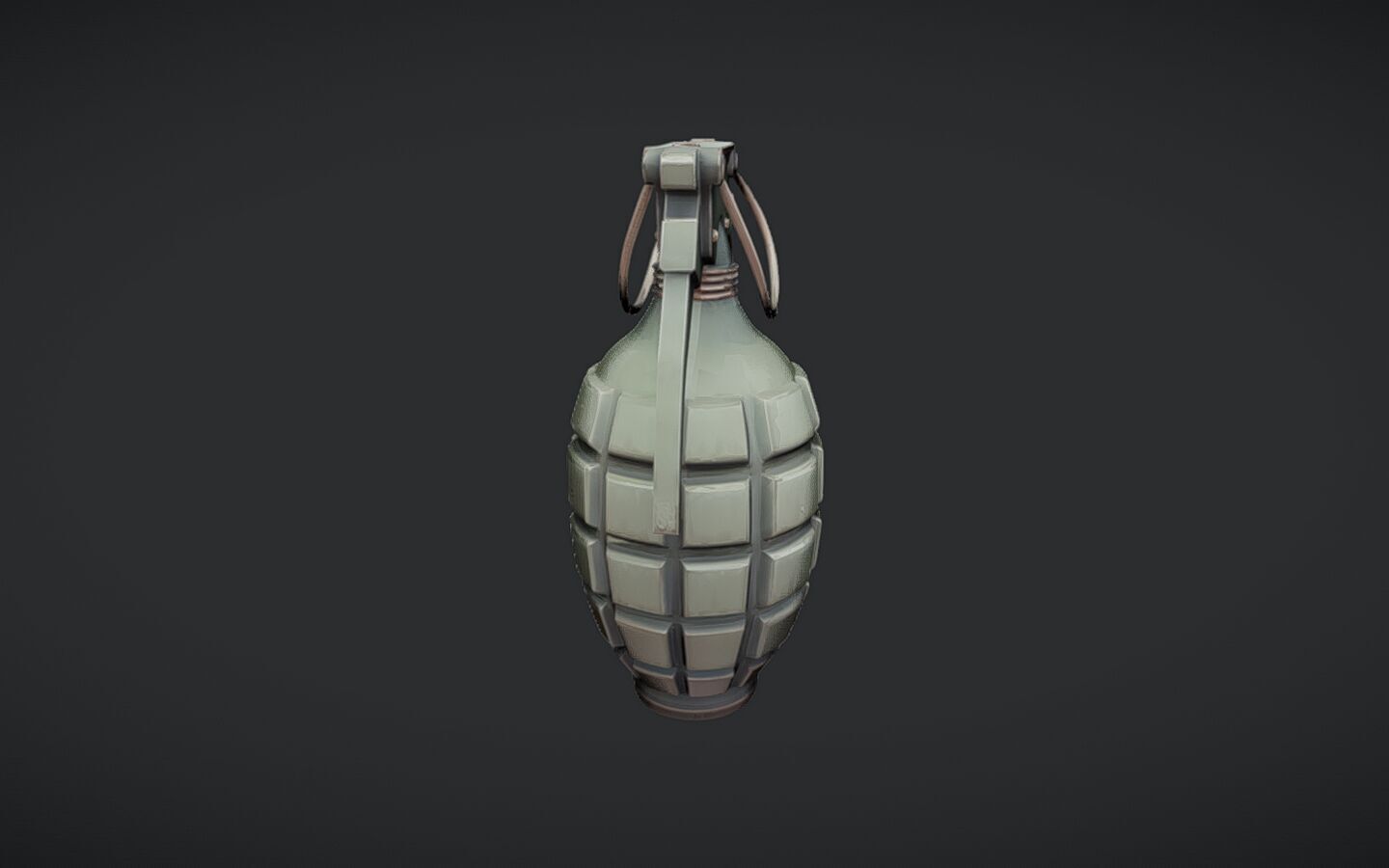 military hand grenade2 3D model_6
