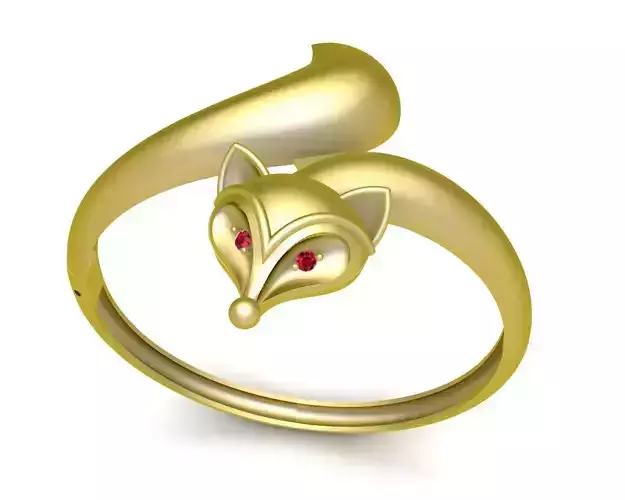 3a diamond fox bangle bracelets