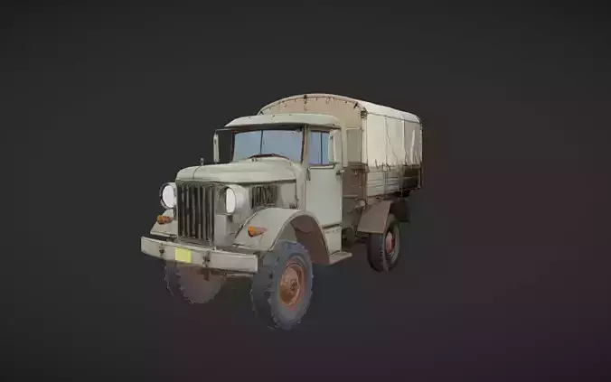 military-style cargo truck