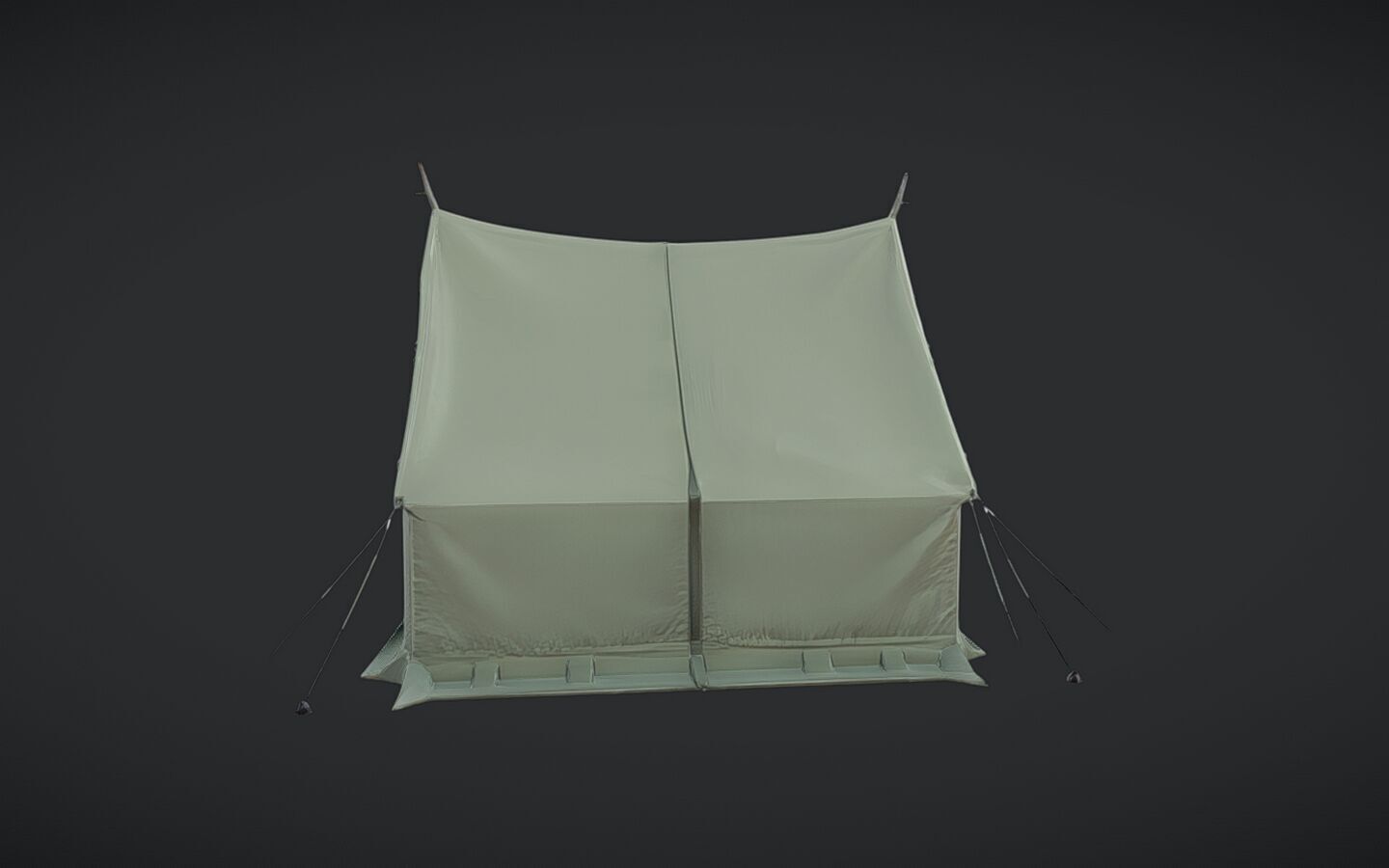 a canvas camping tent 3D model_19