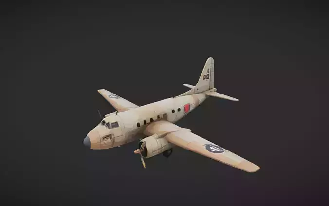 vintage military transport airplane