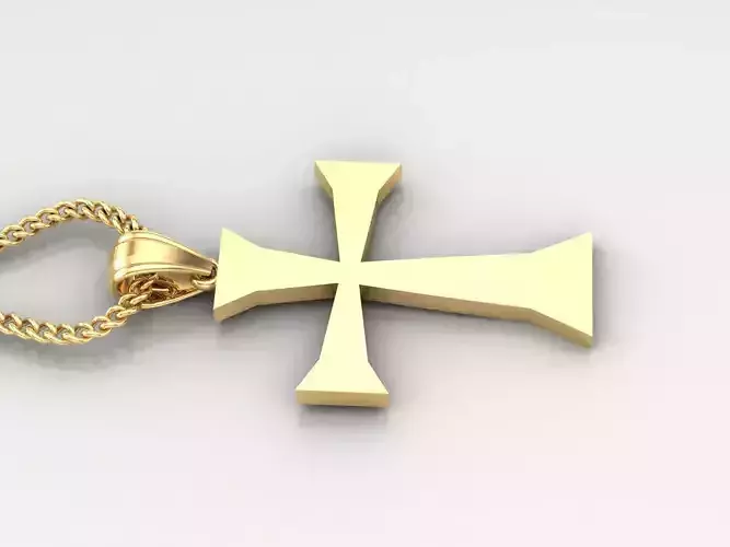 Jesus Christ Cross Pendant 3DM STL 1CP096