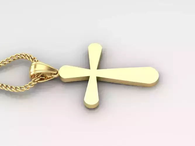 Jesus Christ Cross Pendant 3DM STL 1CP095