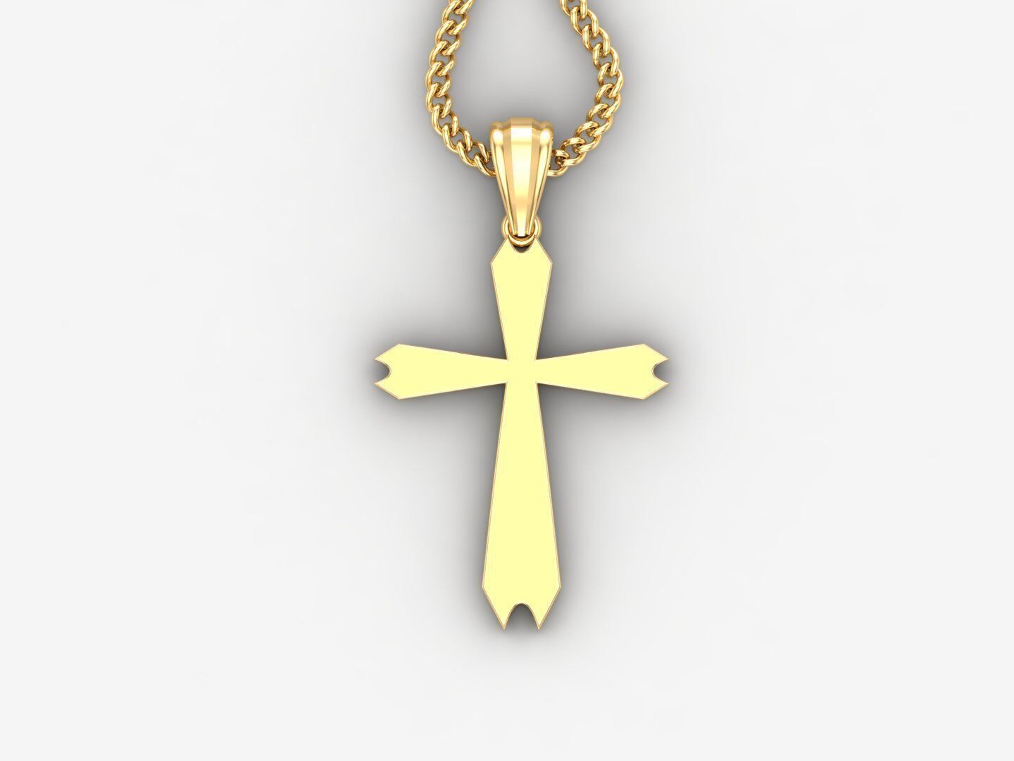 Jesus Christ Cross Pendant 3DM STL 1CP068 3D model_4